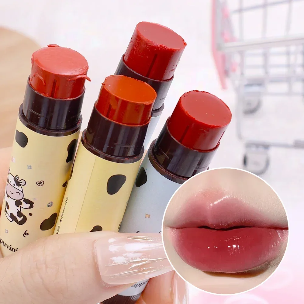 Moisturizing Lipstick Moisturizing Cute Cow Lip Balm Nourishes Lips Reduce Lip Line Anti Aging Anti-drying Hydration Care Lipstick