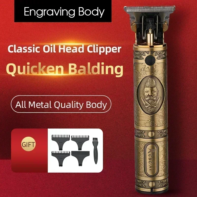 RESUXI JM-700A 700AL 740 Stainless Steel T Blade Beard Men Shaver Rechargeable Baldheaded Best Hair Trimmer Hair Cutting Machine 2