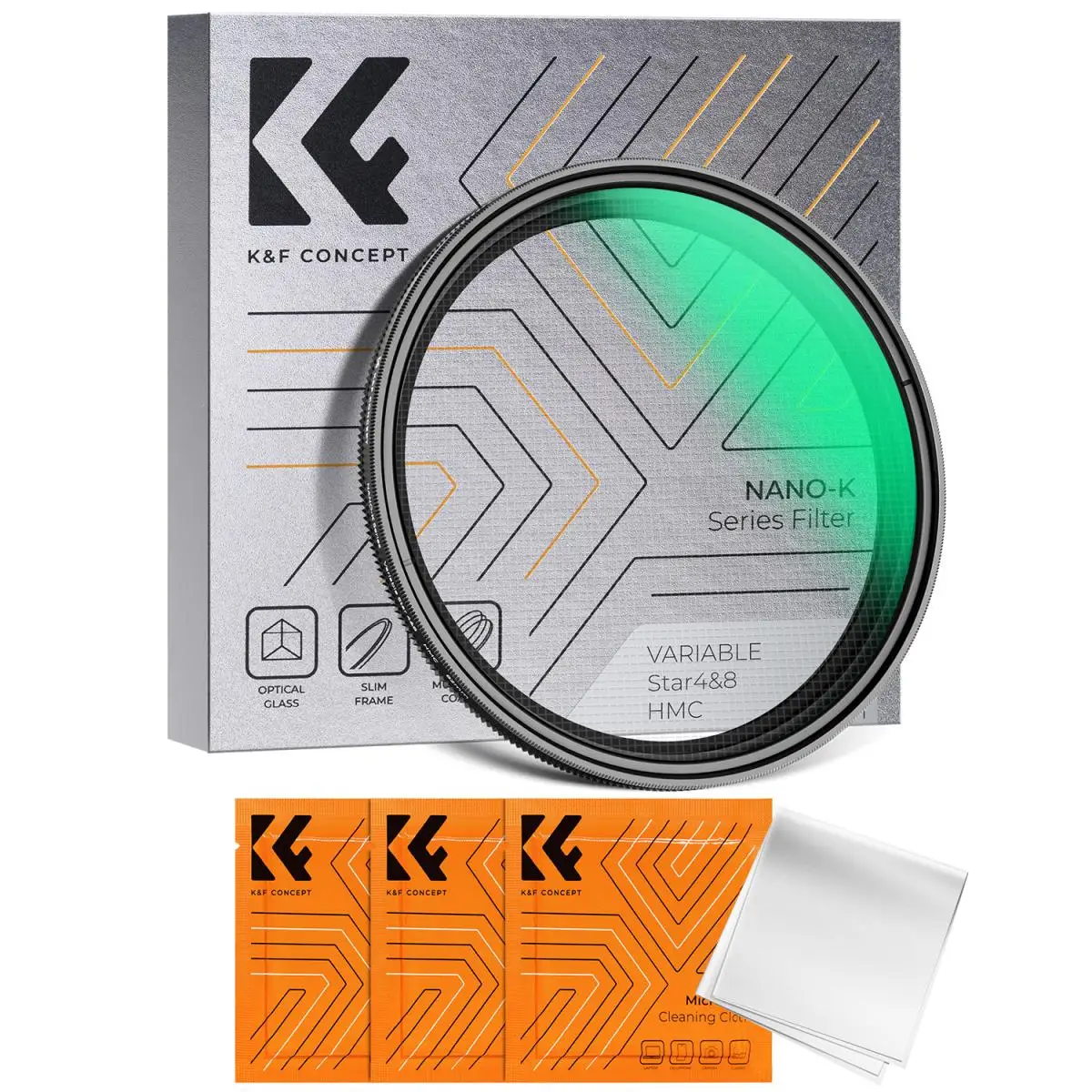 

K&F Concept 77mm Variable Star Filter 67mm 82mm 4 to 8 Points Starburst Filter NANO-K Series 49mm 52mm 55mm 58mm 62mm 72mm