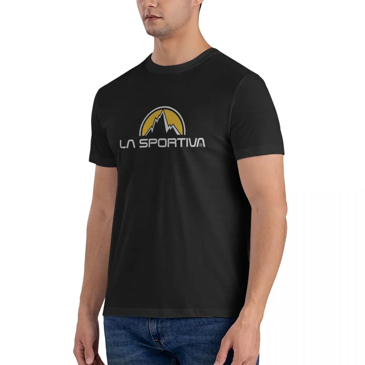 La Sportiva Merch T-Shirt for Men Cotton Oversized T Shirts Men's Short Sleeve O-Neck Summer Clothes Tops S-6XL