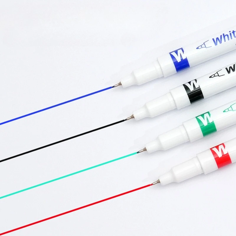 10pcs 화이트 보드 펜 0.5mm 수성 지우기 쉬운 어린이 그림 낙서 사무실 쓰기 학생 신문에 대한 내구성