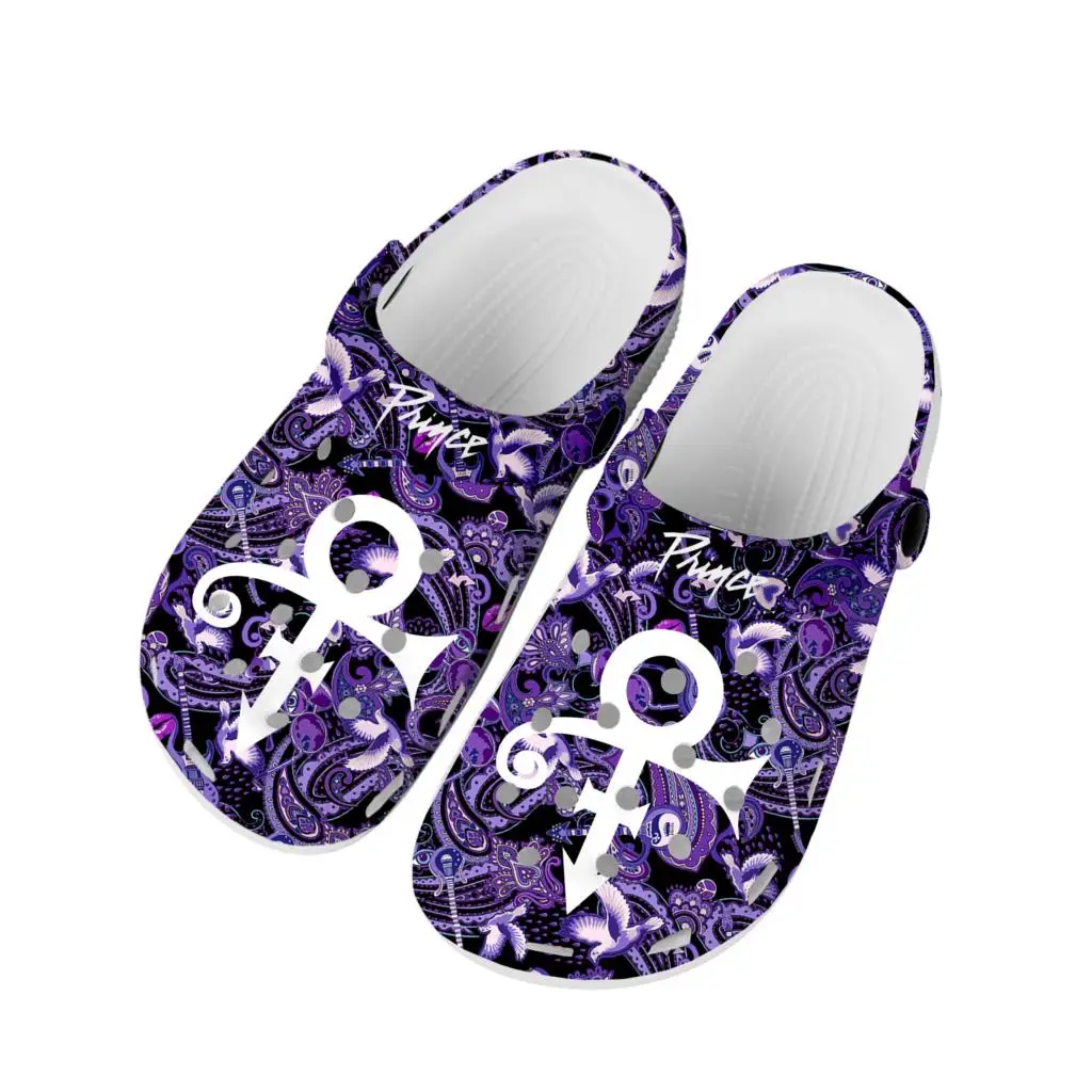 

Prince Rogers Nelson Purple Rain Home Clogs Custom Water Shoes Mens Women Teenager Shoe 3D Print Garden Clog Beach Hole Slippers