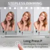 Hollywood Vanity Mirror with Lights Lighted with15 Dimmable LED Bulbs 3 Color Lighting,Adjustable Brightness USB Charging Port 5