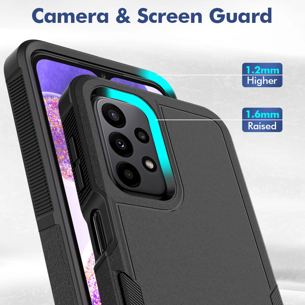 Durable Dual-Layer Shockproof TPU/PC Phone Case - Hybrid Armor Shell