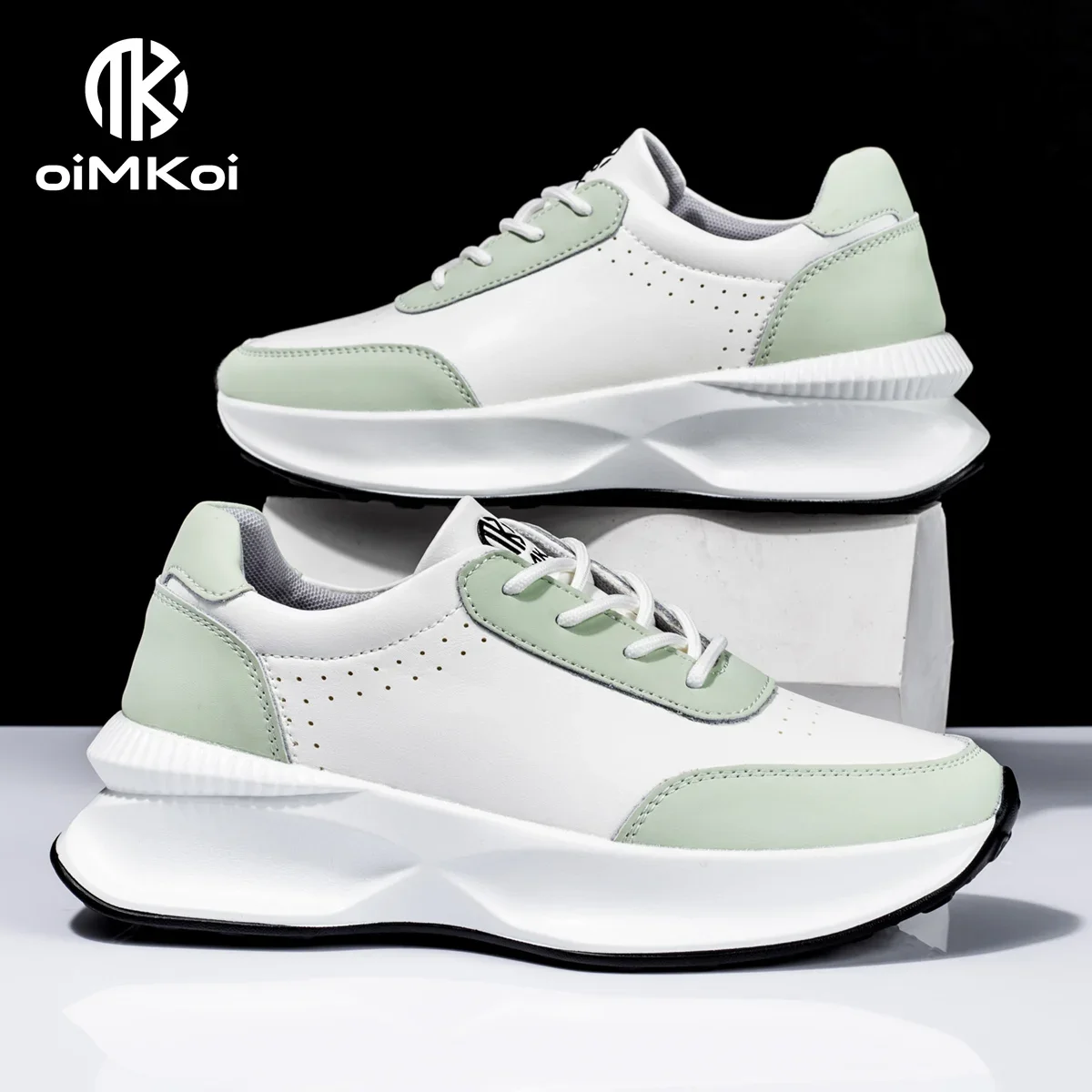 OIMKOI Men/Women Fashion Ai Cushion Running Shoes Breathable Zapatillas Hombre Couple Fitness Sneakers