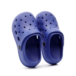 Kids' Waterproof Summer Slides - Soft Sole Outdoor & Indoor Sandals - 21 - 22(Inner 15cm) (Blue)