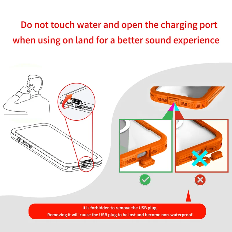 360 Degree Fully Protected Shock, Dust, And Snow Resistant IP68 Waterproof Phone case Suitable for iPhone 17Air 17 Pro max