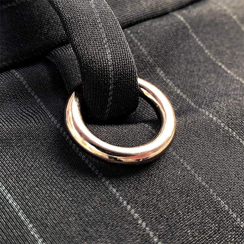 Stretch Pants Suit Pants Men Pants Men's Suit Pants Dress Pants Stretch Slim Straight Black Striped Formal Ankle Trouser