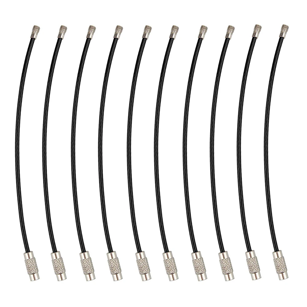 Cavi Portachiavi In Acciaio Inox PATIKIL - Confezione Da 4, Lunghezza 15 Cm, Diametro 2 Mm - Ideali Per Viaggi E Sport - 3