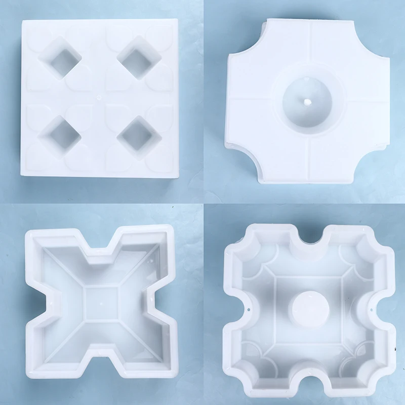 Brick Path Mold DIY Path Maker Mold Middle Of Hole SHape Garden Concrete Plastic Paving Pavement Walkway Molds