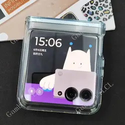 Silicone Protective TPU Back Shell for Moto Razr 40 Plus (Clear)
