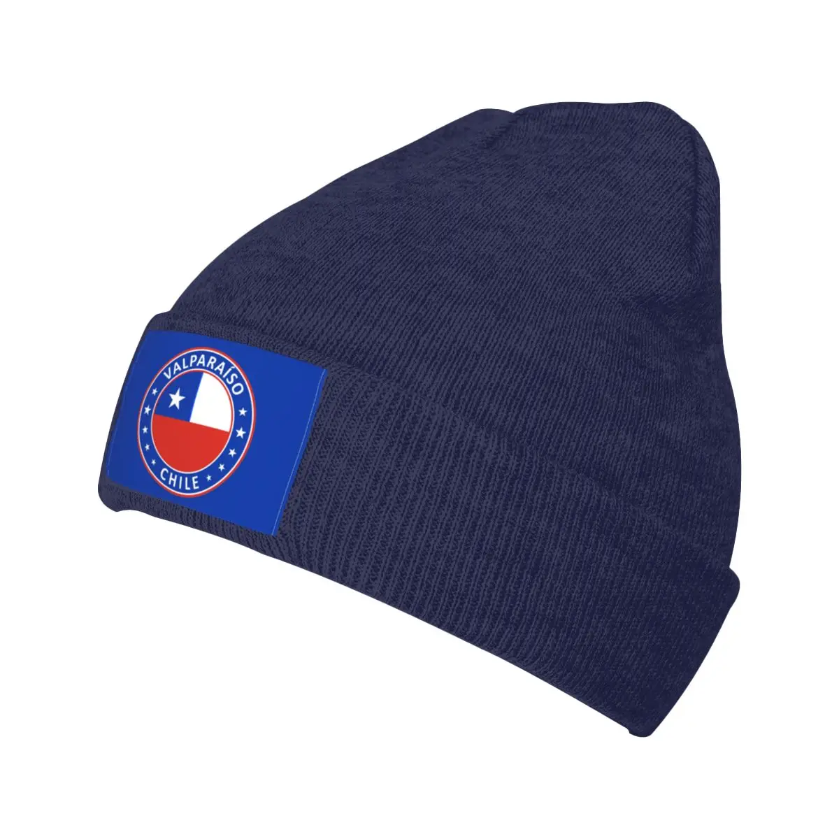 

Valparaiso Chile Knitted Hat for Women Men Beanie Winter Hats Acrylic Flag of Chile Warm Melon Cap