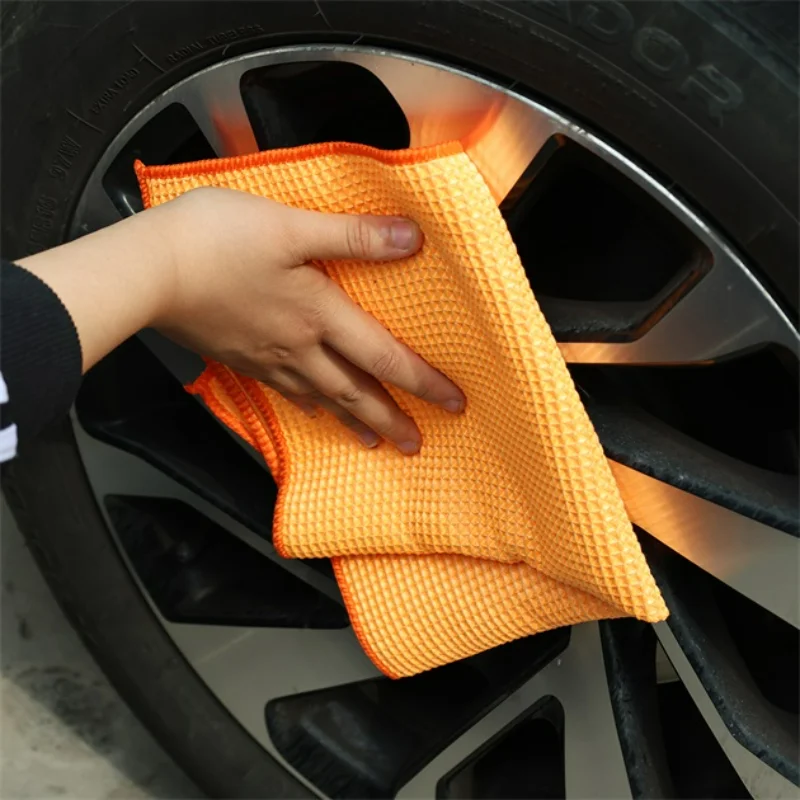 Ultra-Absorbent Microfiber Waffle Weave Cleaning Towel for Home and Auto Detailing