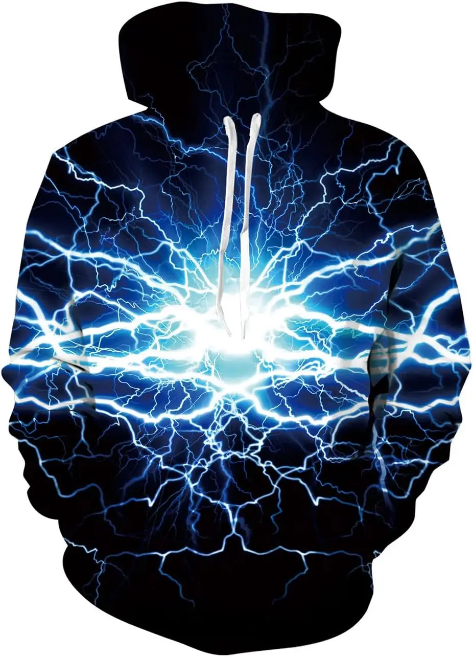 thumbnail image 1 of Sudadera con capucha de gran tamaño para hombre 2024, estampado 3D de lobo animal, moda feroz, divertida, estilo hip hop callejero, informal, 1 of 5