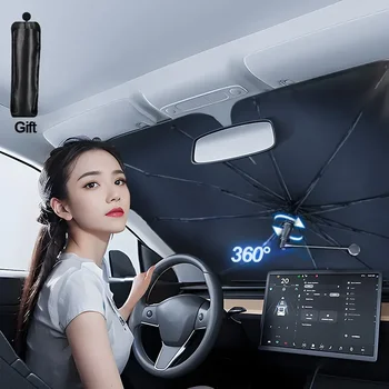 Foldable Car Windshield Sunshade Umbrella 1