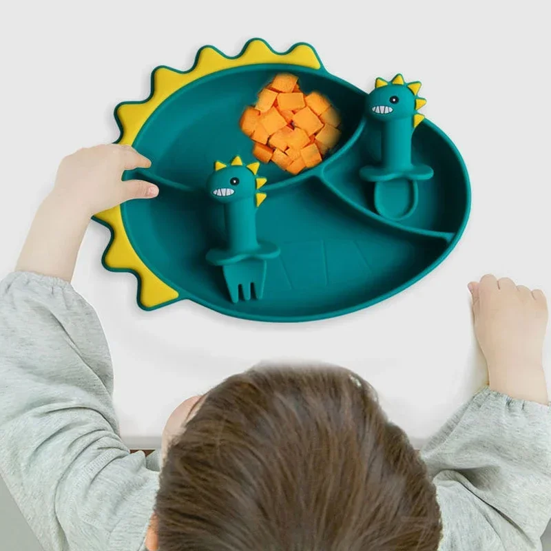 Baby Silicone Sucker Bowl Feeding Tableware kids Training Learning To Eat Bowls and Baby Supplementary Food Bowls