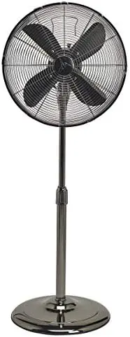 

Pedestal Standing Fan, 3 Speed Oscillating Fan with Adjustable Height, Brushed Copper Antique Fan, 16 inches Fans handheld Floor