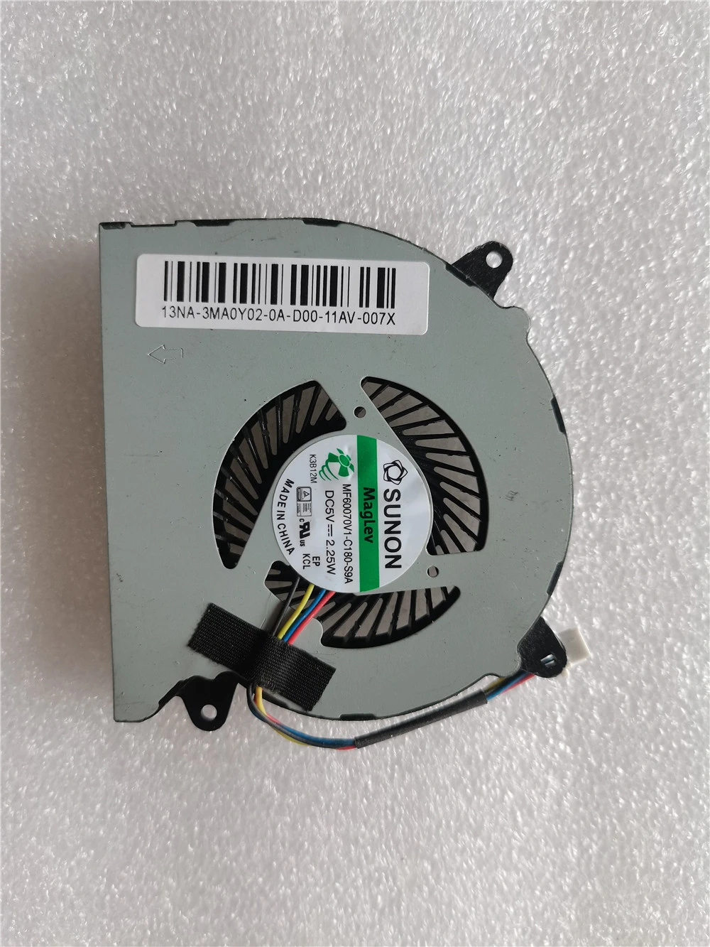 new net - Ventola CPU Fan Compatibile con ASUS X450C, X450CA, X450CC, X450CP, X450E, X450EA, X450EP, X450JB, X450M, X450MD, X450MJ [4 Pin - Diametro 50 mm