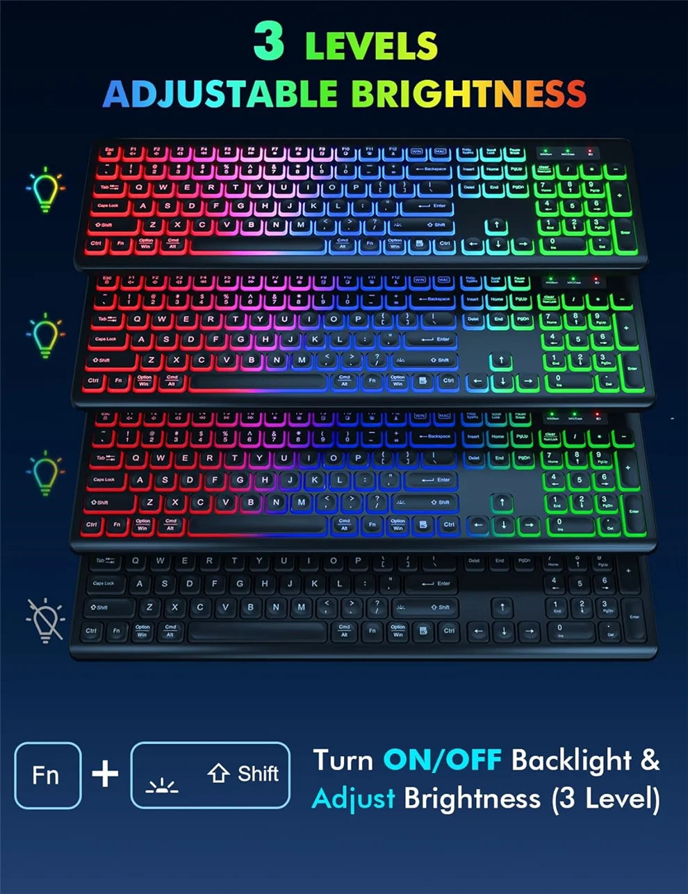 Ensemble clavier et souris sans fil rgb pour pc et ordinateur_voghion.com