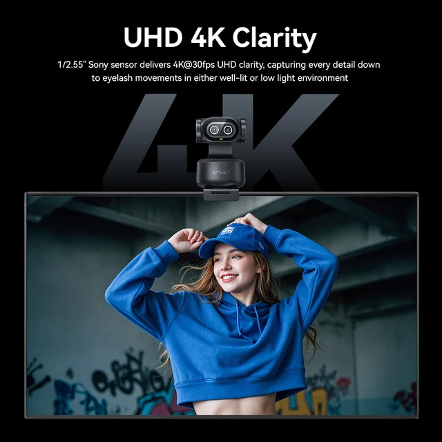 EMEET PIXY Dual-Camera AI Tracking Video Camera