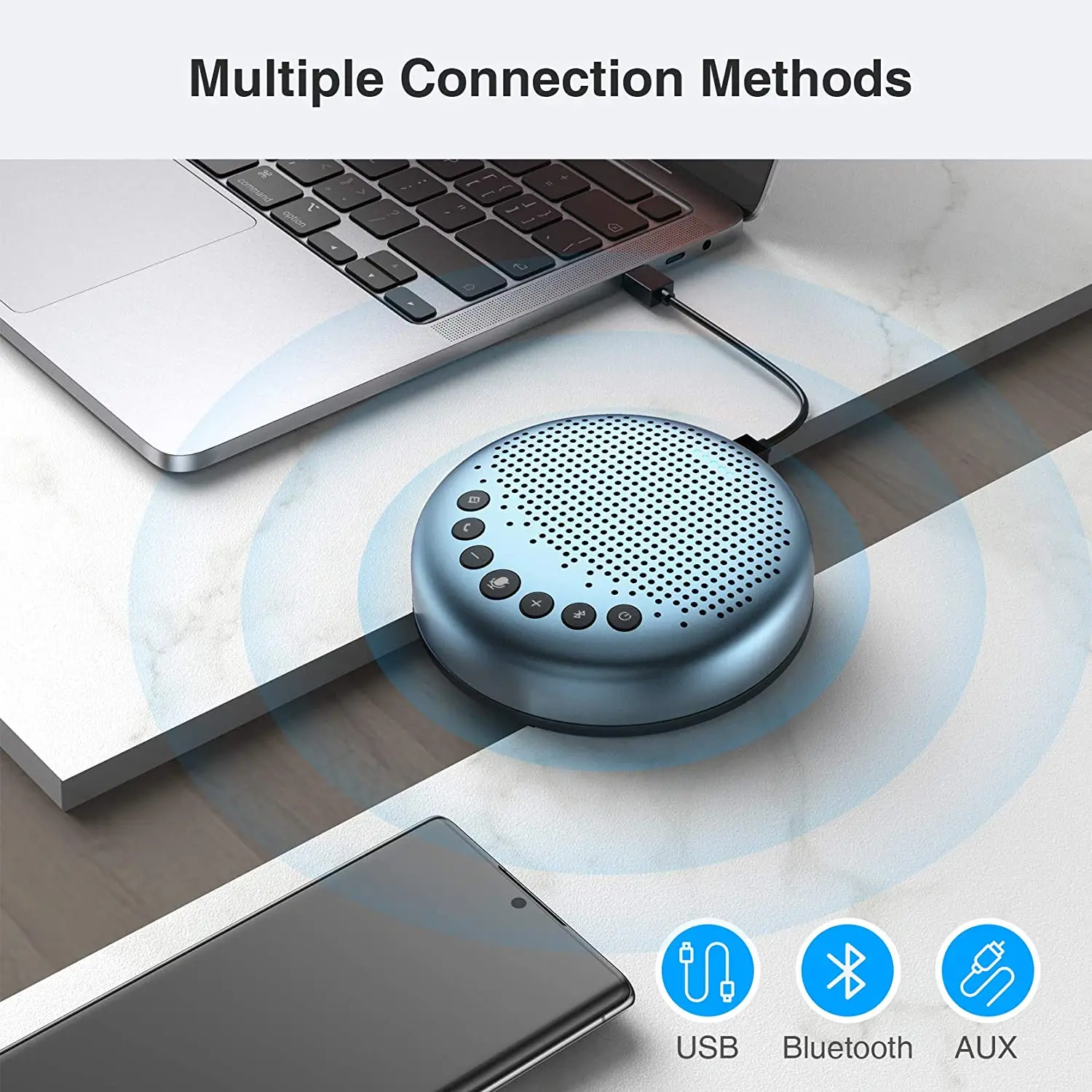 Bluetooth Speakerphone Conference Speaker EMEET Luna Lite USB