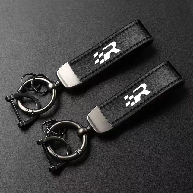 Leather Keychain Keyring Car Key Pendant Accessories For Seat