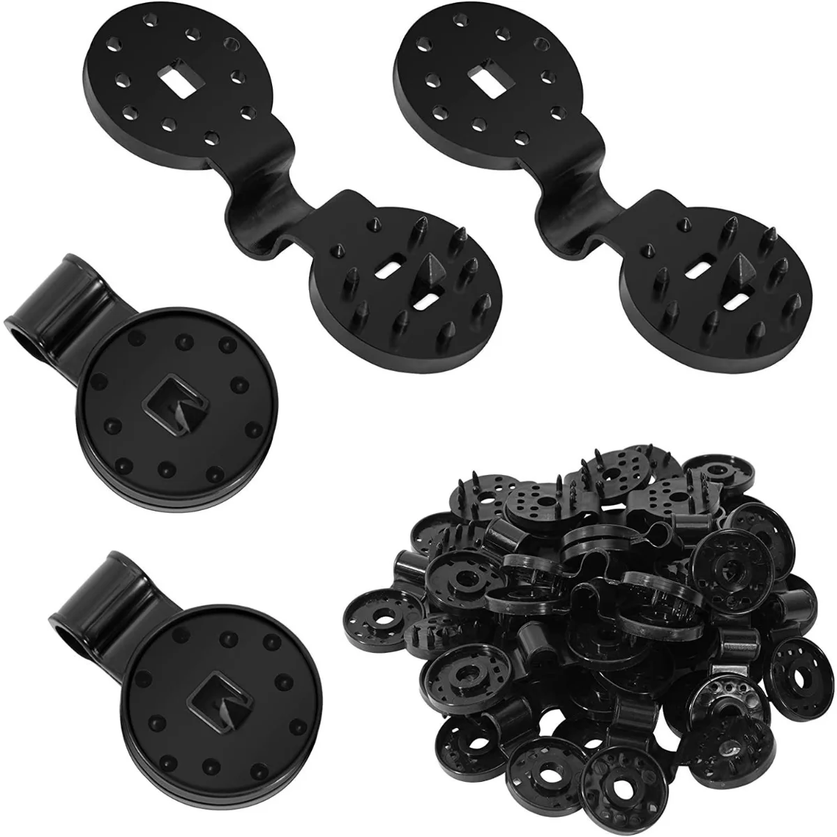 10-100 pezzi clip in plastica per panno ombreggiante clip per rete parasole morsetti per fissaggio in tessuto per serra accessori gancio per rete