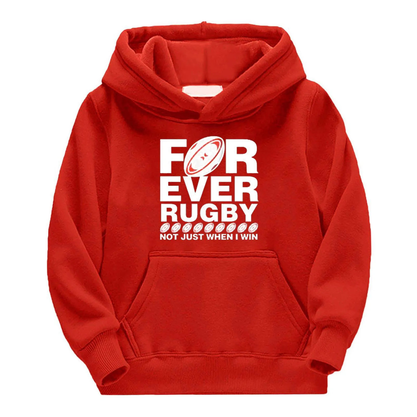 

4-13 Years Teen Kids Boys Hoodies Football Rugby Player Sports Fit Hoodies Fashion Letter Print Long Sleeve Hooded Sweatshirts