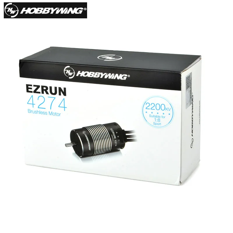 100% original Hobbywing EZRUN SL 4274 Senseless 4 Poles 2200KV High Frequency Brushless Motor for 1/8 Rc Car parts | Игрушки и хобби