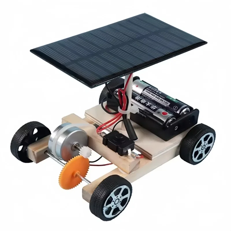 Solar Electric Vehicle STEM Education Kit - Creative Invention and Assembly Puzzle