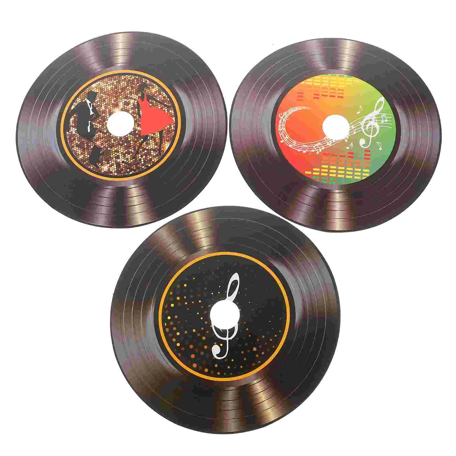 

Vinyl Records Decor For Wall Sticking Non Self-adhesive Vinyl Wall Ornament Bar Wall Artwork Record Vinyl Records Decor