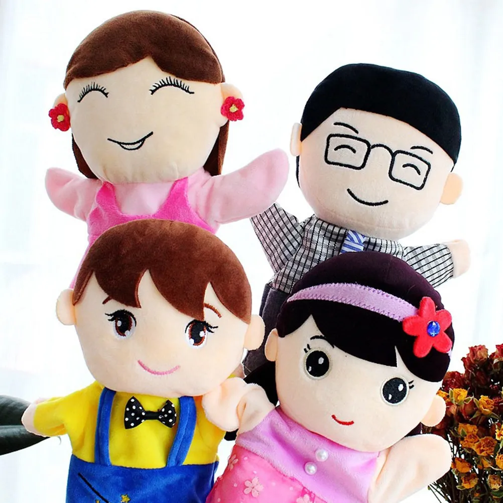 1Pcs 손 인형 사용 대화형 스토리텔링 장난감 어린이 손 재미있는 교육 게임 대화형 장난감