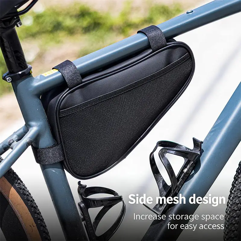 Borsa Triangolare da Telaio Bici, Borsa Triangolare da Manubrio Anteriore, Borsa Portaoggetti Triangolare da Telaio - immagine 3
