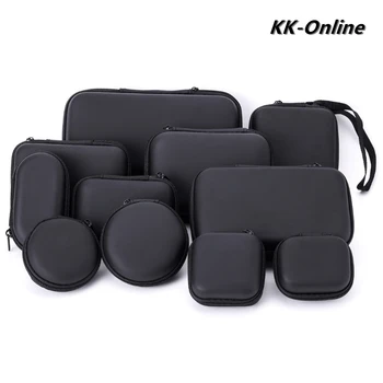 Square Heaphone Carry Storage Bags Case EVA Waterproof Portable Pouch Bluetooth Earphones Headset Bag Headphone Storage Box