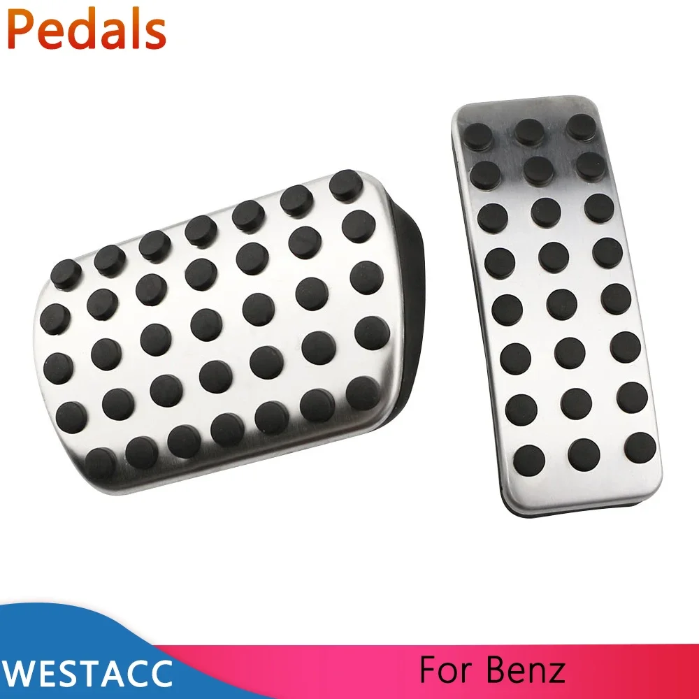 Car Accessories Car Pedals Pedal Cover Stainless Steel Pedal Cover Racing Pedals For Mercedes Benz A B CLA GLA GLE ML GL R W164 W166 X156 X164 X166 W251 W168 W169 W176 W245