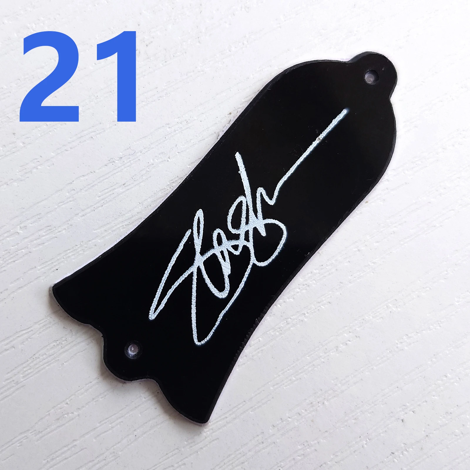 KAISH 2-laags wit/zwart leeg gitaar truss rod cover met 3 gaten voor Epiphone stijl Les Paul LP KAISH 2-laags wit/zwart leeg gitaar truss rod cover met 3 gaten voor Epiphone stijl Les Paul LP