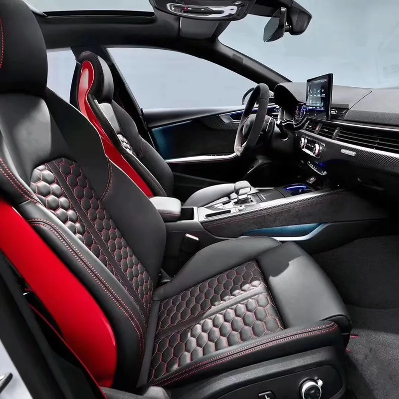 

Для Audi S4 S5 RS4 RS5 TTS TTRS Оригинальный S стиль обновление сиденья модифицированный интерьер ярких цветов боковая защита сиденья