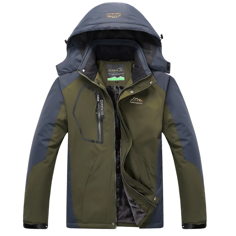 Ski Jacket Men Waterproof Fleece Snow Thermal Coat For Outdoor Mountain Skiing Snowboard Jacket Plus Size Snowboard kabat