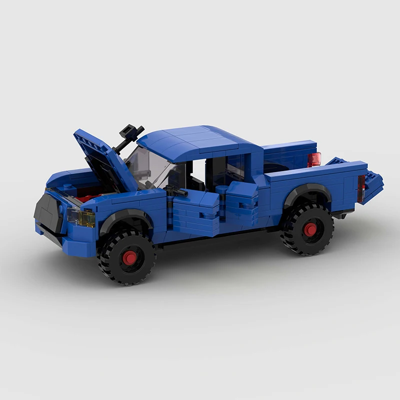 픽업 트럭 MOC SUV 브릭 스피드 챔피언 레이싱 스포츠 시티 자동차, 오프로드 차량 레이서 밴 빌딩 블록, 어린이 장난감, 소년 선물