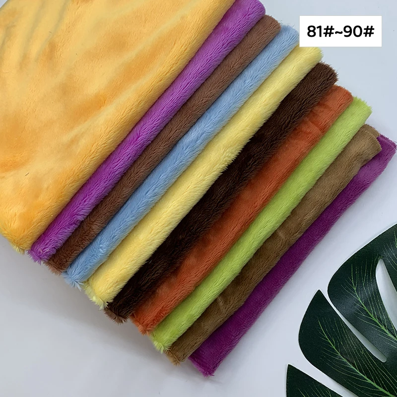 Handmade Short Pile Plush Fabric for DIY Projects and Home Decor