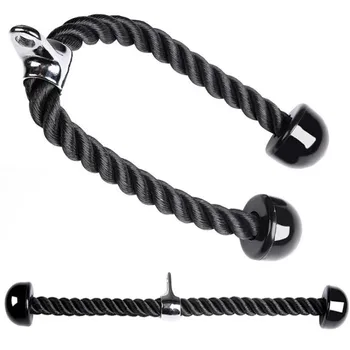 Triceps Lowering Rope Face Pull Handles Push Pull Down Cord For Biceps Back Shoulder Triceps Fitness Tension Rope Gym Accessory 2