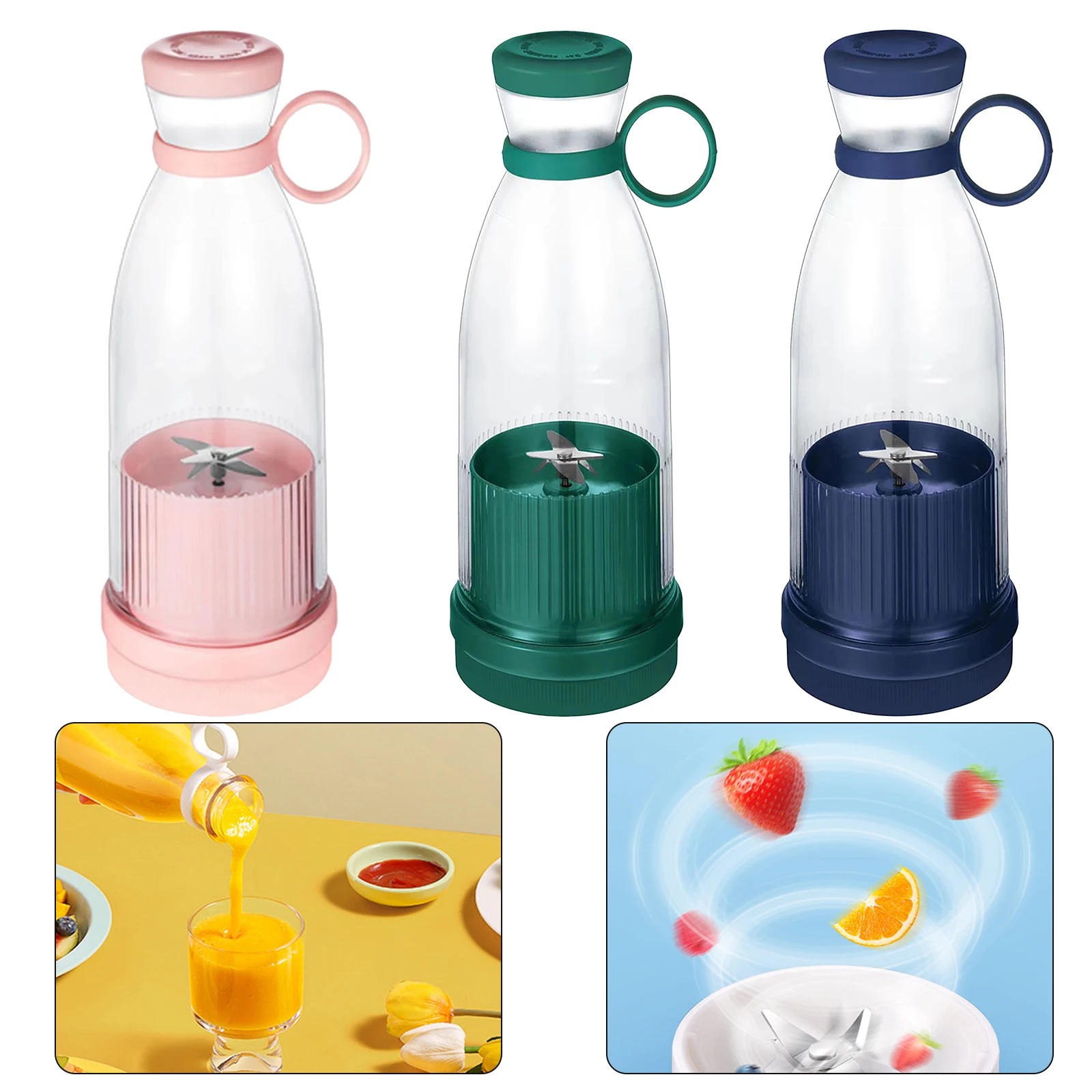 

Portable Blender-Bottle Fresh Juicer Blender-Rechargeable Mixer Smoothie Blender-Electric Orange Fruit Juice Extractor Machine