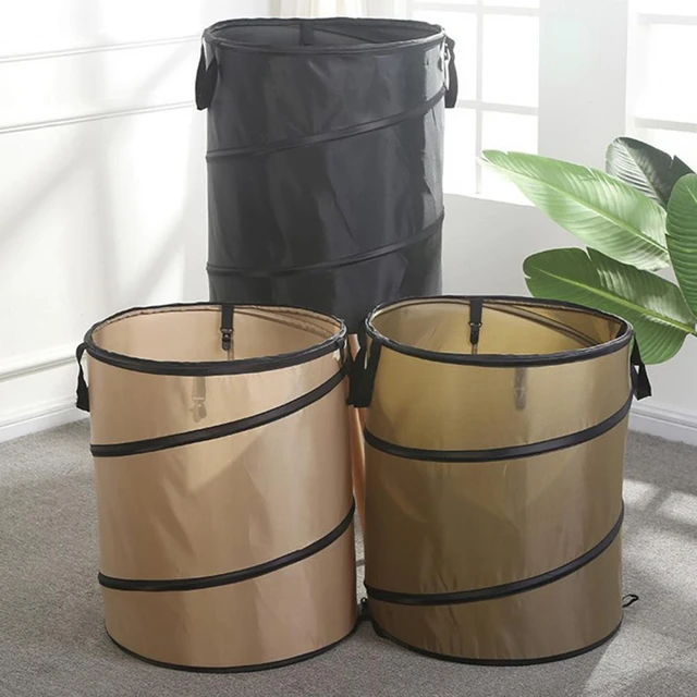 Folding Garden Reusable Yard Waste Bag Pop up Leaf Trash Can