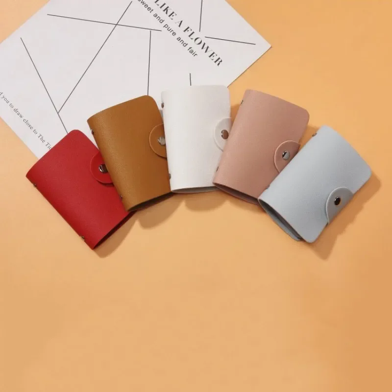 

Universal 24 Bit Card Holder Bag Card Organizer Storage Case Bus Business Card Wallet for Women Men Office School Supplies