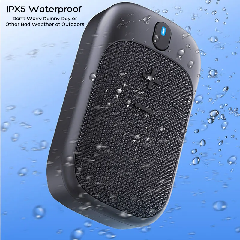 Portable Wearable Backpack Collar Clip-on Bluetooth Wireless Speaker Built-in Micphone for Hiking Running Riding Adventure etc. bluetooth speaker portable speaker mini bluetooth speaker