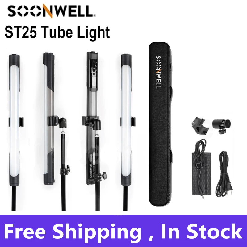 

Светодиодная трубчатая лампа SOONWELL Sensei ST25 RGBWW для фотосъемки и видео, 1600K-20000k