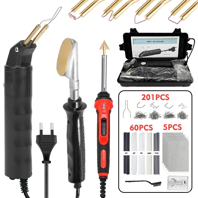 100W Car Bumper Repair Plastic Welding Machine Kit Bumper Repair Car Garage Tools Plastic Soldering Iron Hot Stapler