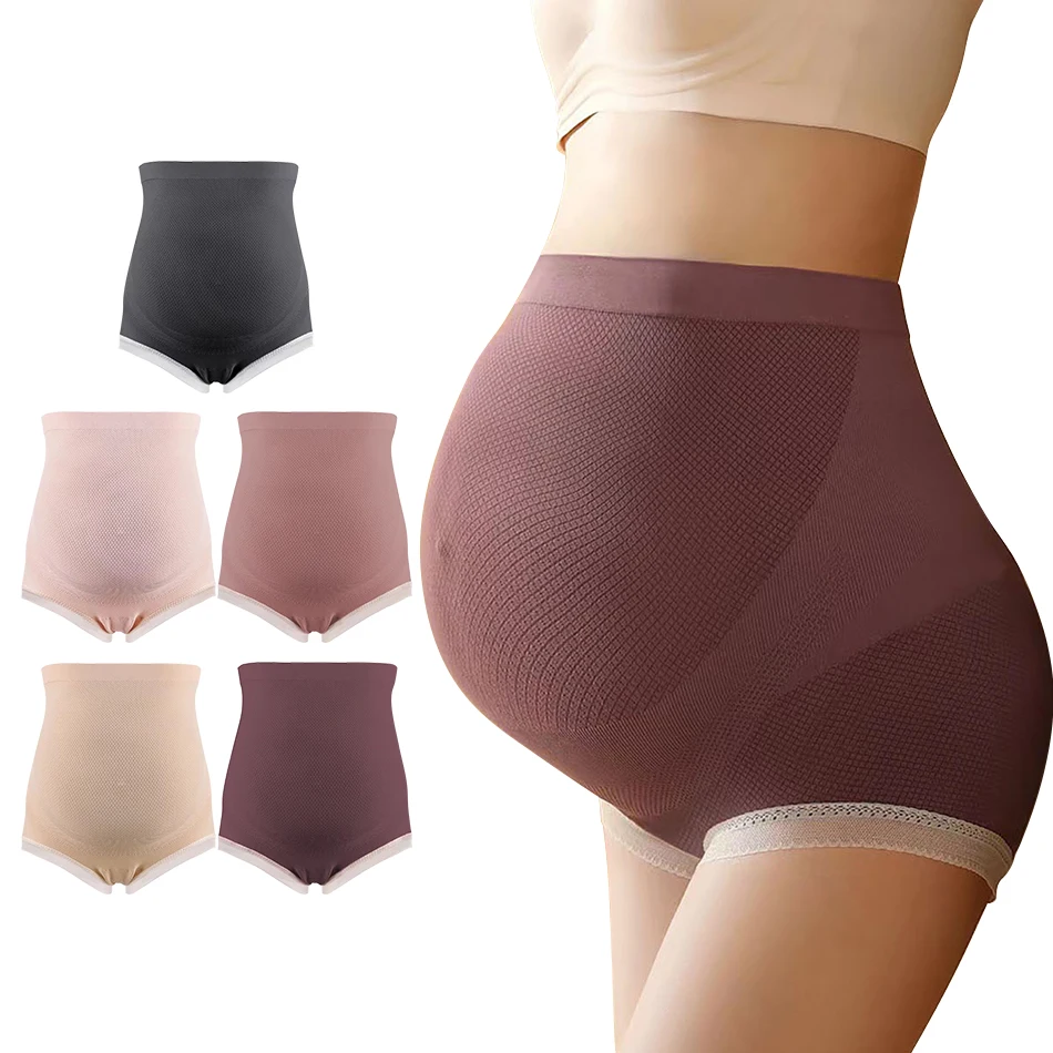 Culotte de maternité taille haute de conception ergonomique, soutien ultime, confort, respirant, sans couture, intimes pour les mamans en attente