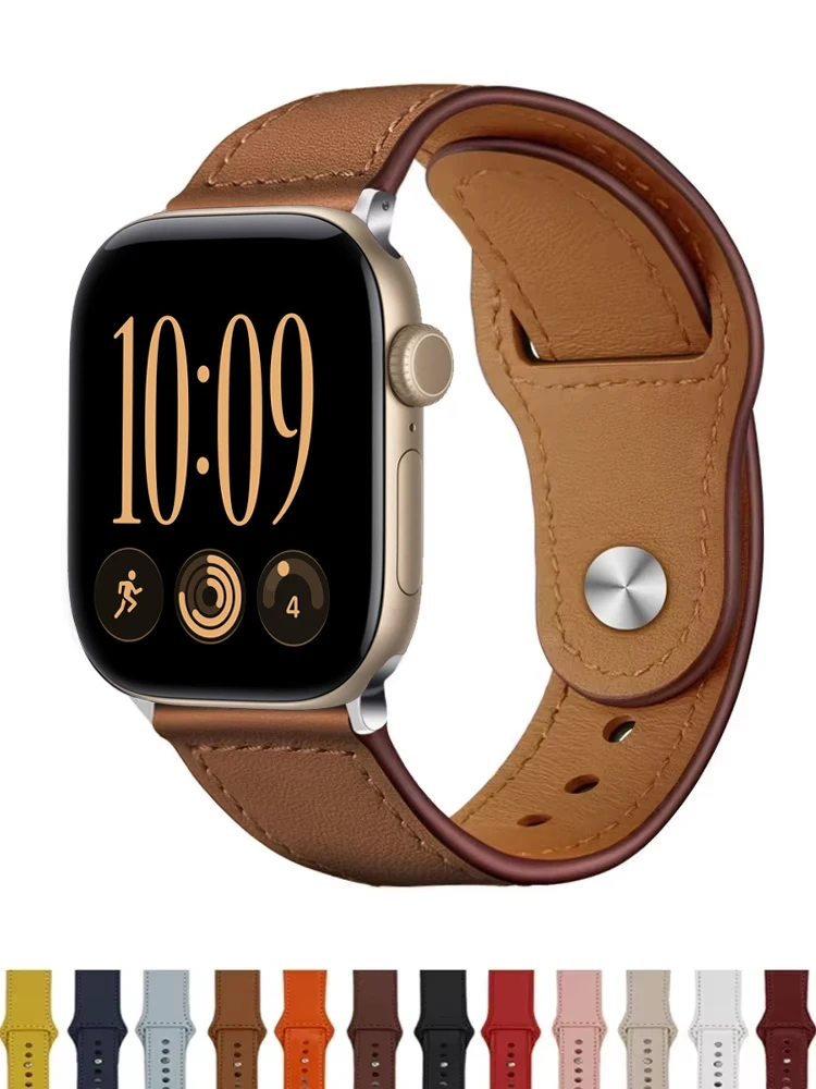 Elegant Leather Strap for Smartwatch - Premium Wrist Bracelet Accessory