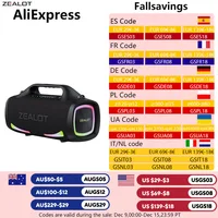 Zealot S79 100W Wireless speaker, Outdoor Portable Subwoofer Speaker, Hifi Sound quality,Dual Pairing, Fast Charging,24000mAh. 1